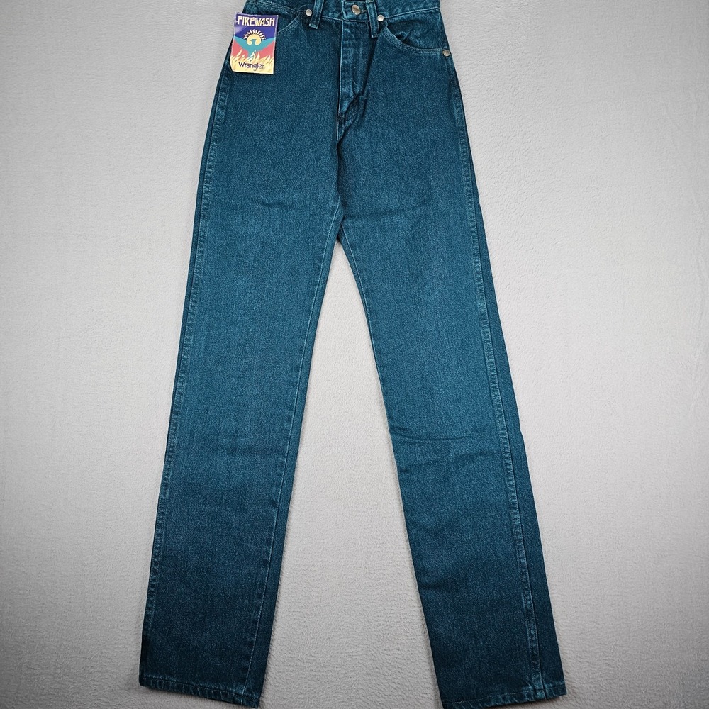 New Vintage Wrangler Jeans Womens 1/31 24x34 Green 14MWZ Cowboy Cut Slim Fit USA